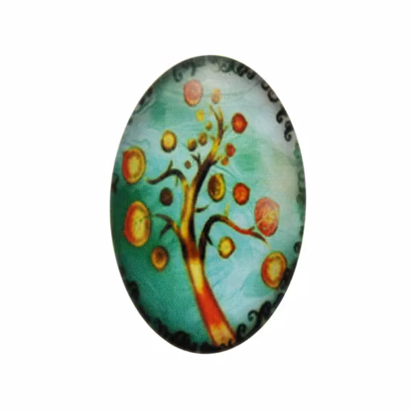 Träd 11 Cabochon 30x20mm 1st