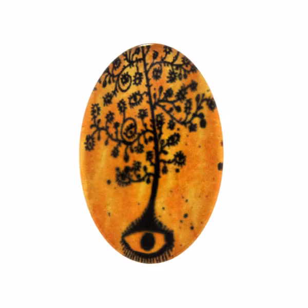 Träd 12 Cabochon 30x20mm 1st