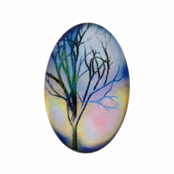 Träd 18 Cabochon 30x20mm 1st