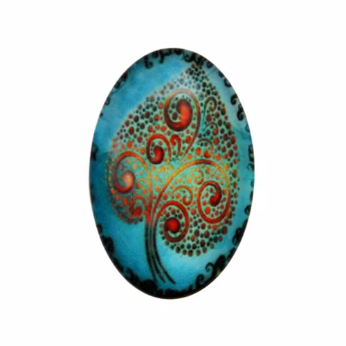 Träd 19 Cabochon 30x20mm 1st