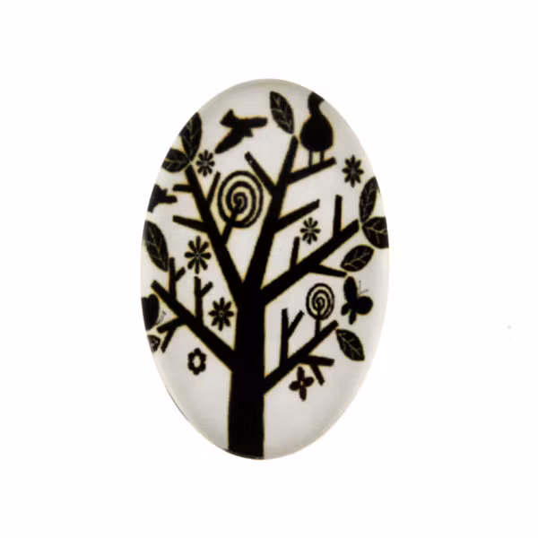 Träd 28 Cabochon 30x20mm 1st