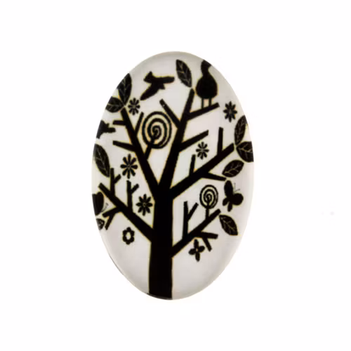 Träd 28 Cabochon 30x20mm 1st
