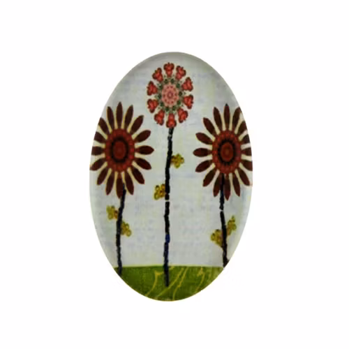 Träd 33 Cabochon 30x20mm 1st