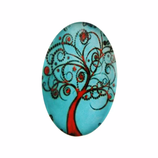 Träd 35 Cabochon 30x20mm 1st