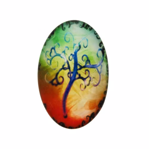 Träd 38 Cabochon 30x20mm 1st