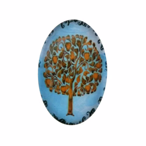 Träd 39 Cabochon 30x20mm 1st