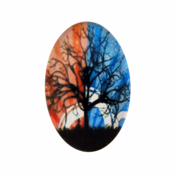 Träd 44 Cabochon 30x20mm 1st