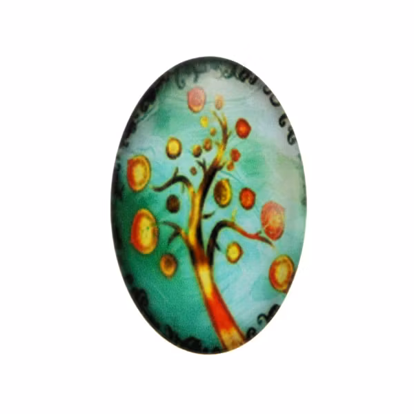 Träd 47 Cabochon 30x20mm 1st
