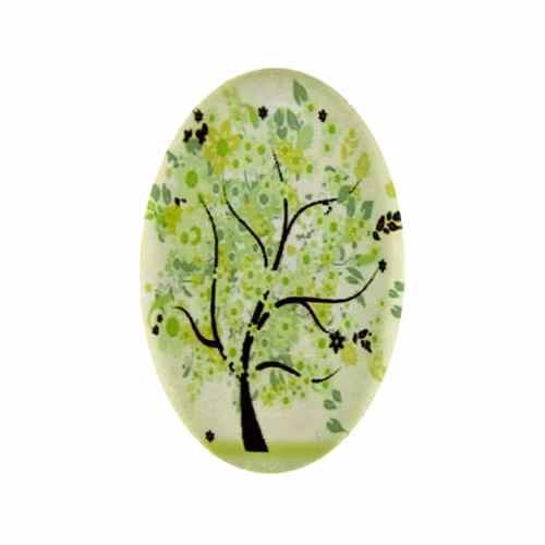Träd 49 Cabochon 30x20mm 1st