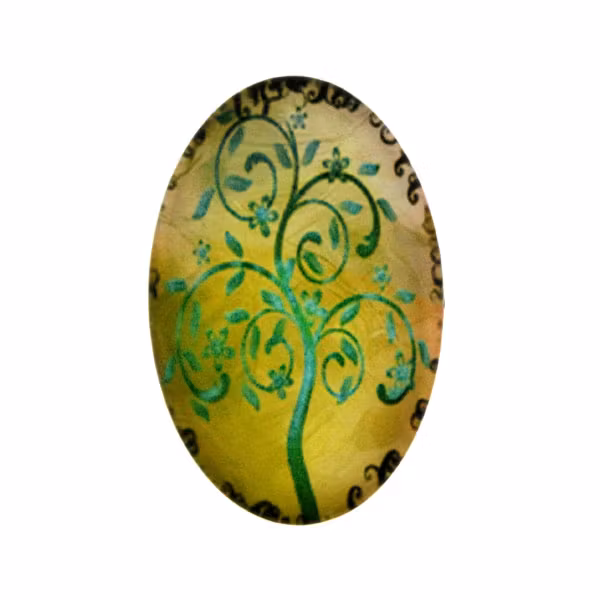 Träd 53 Cabochon 30x20mm 1st