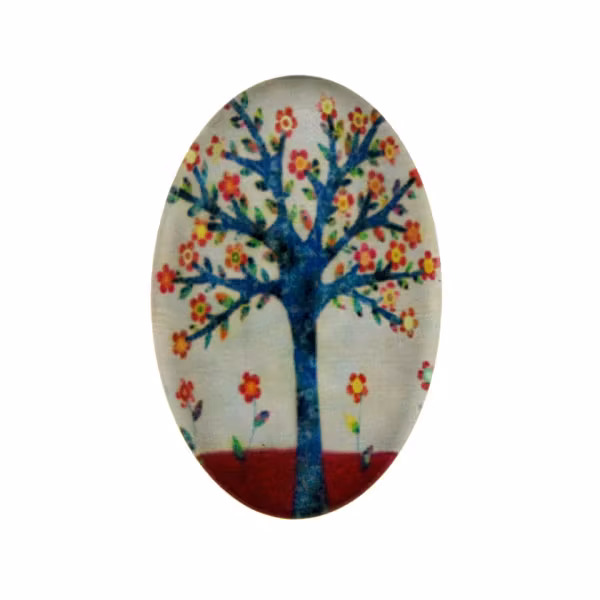 Träd 57 Cabochon 30x20mm 1st