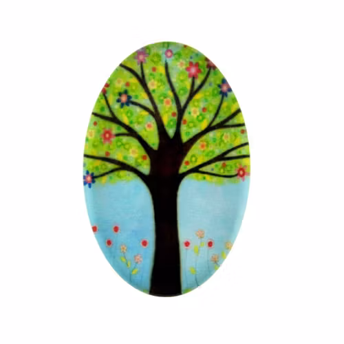 Träd 59 Cabochon 30x20mm 1st