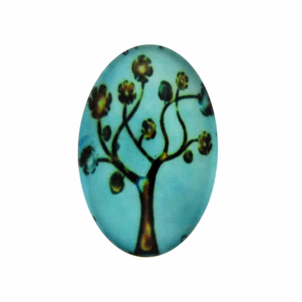Träd 65 Cabochon 30x20mm 1st