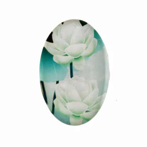 Blommor 13 Cabochon 25x18mm 1st