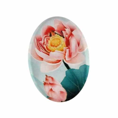 Blommor 15 Cabochon 25x18mm 1st