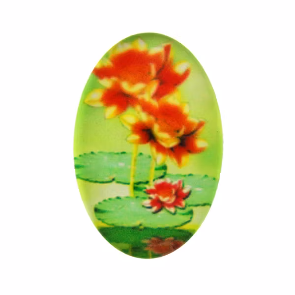 Blommor 23 Cabochon 25x18mm 1st