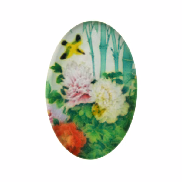 Blommor 24 Cabochon 25x18mm 1st