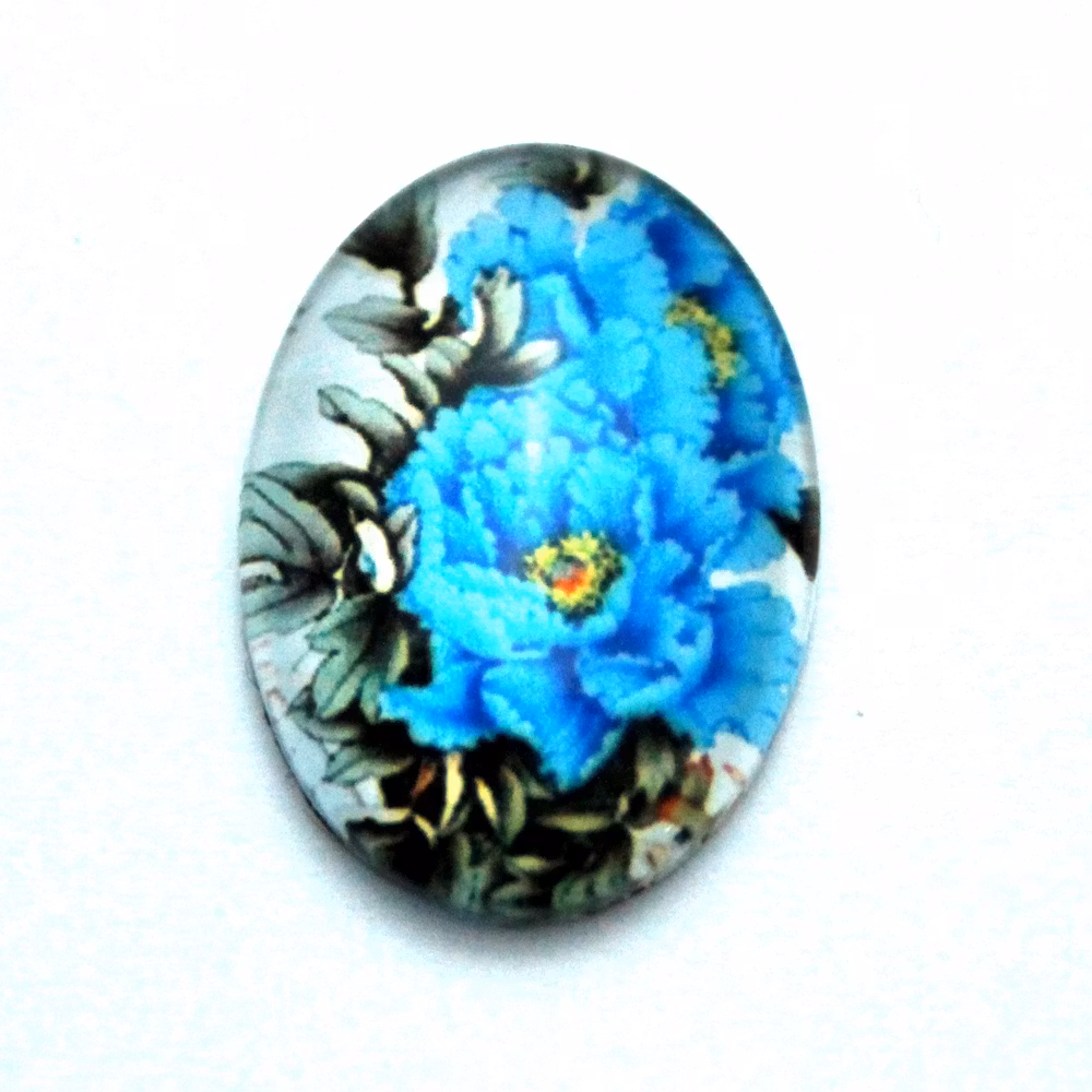Blommor 34 Cabochon 25x18mm 1st