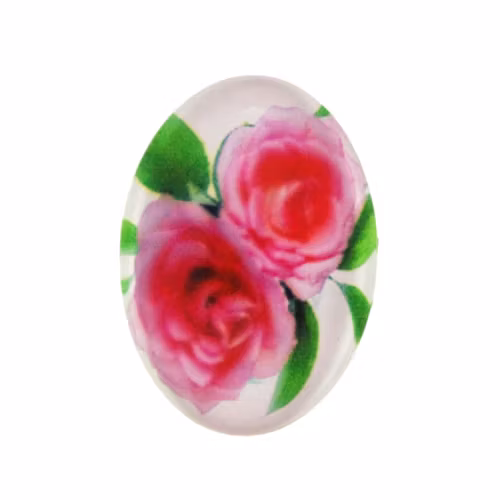 Blommor 36 Cabochon 25x18mm 1st
