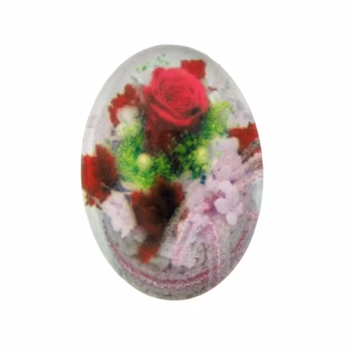 Blommor 42 Cabochon 25x18mm 1st