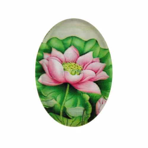 Blommor 43 Cabochon 25x18mm 1st