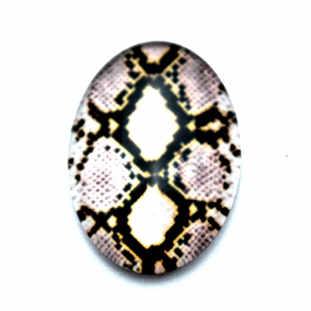 Djurmönster 24 Cabochon 25x18mm 1st