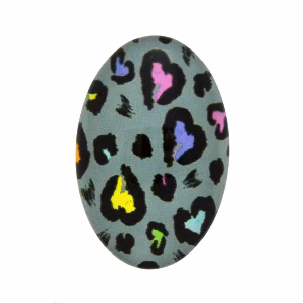 Djurmönster 30 Cabochon 25x18mm 1st