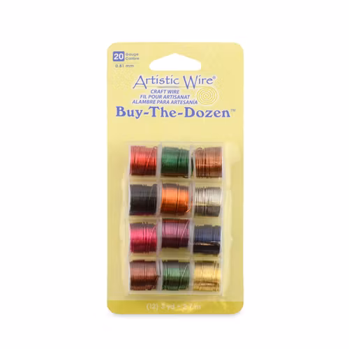 Buy-The-Dozen Artistic Wire 20 Gauge/0,81mm 3yd/2,7m/spole 12pack