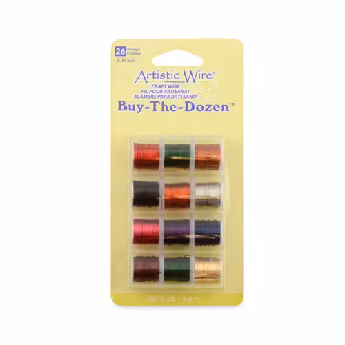 Buy-The-Dozen Artistic Wire 26 Gauge/0,41mm 5yd/4,5m/spole 12pack