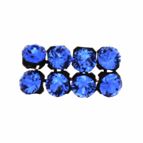 Sapphire Svartfärgad metall 40001 Crystal Mesh 3mm 8st