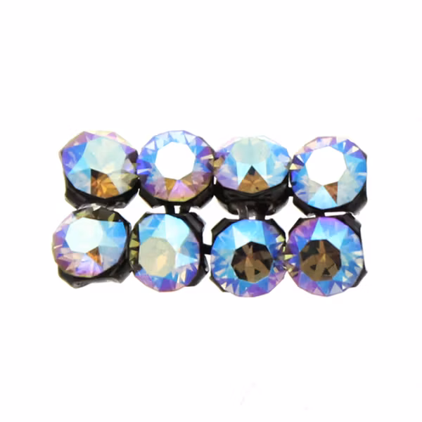 Black Diamond Shimmer Svartfärgad metall 40001 Crystal Mesh 3mm 8st