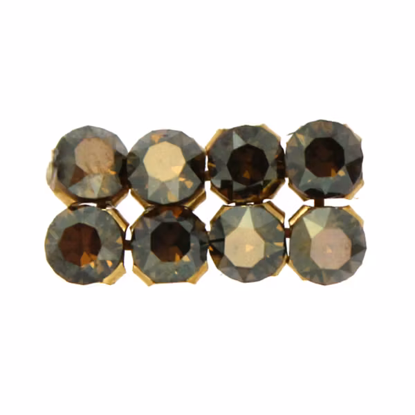 Bronze Shade Guldfärgad metall 40001 Crystal Mesh 3mm 8st