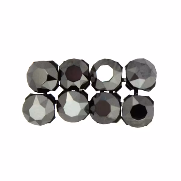 Hematite Svartfärgad metall 40001 Crystal Mesh 3mm 8st