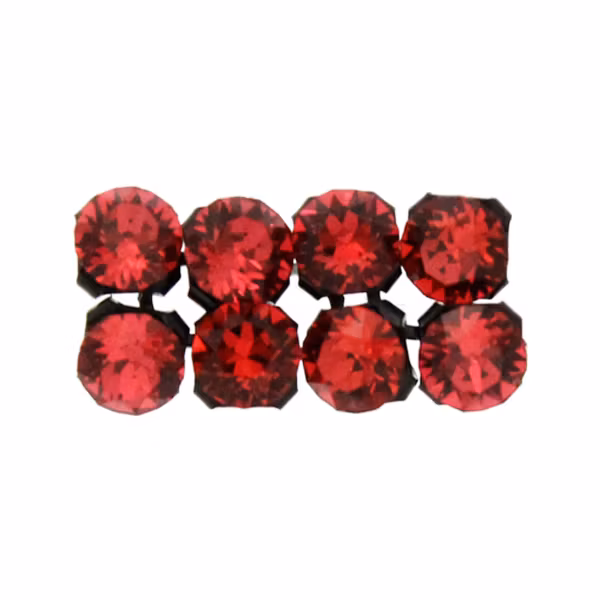 Scarlet Svartfärgad metall 40001 Crystal Mesh 3mm 8st