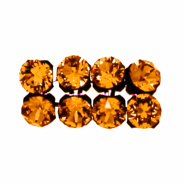 Tangerine Svartfärgad metall 40001 Crystal Mesh 3mm 8st