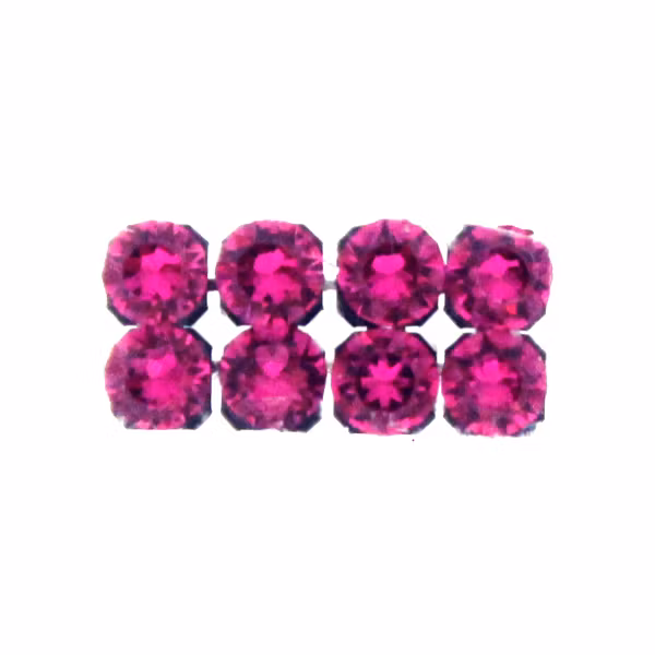 Fuchsia Svartfärgad metall 40001 Crystal Mesh 3mm 8st