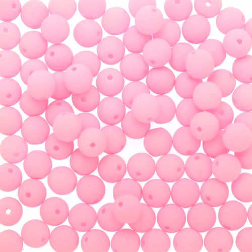 Bondeli Pink Runda/Druks 3mm 100st