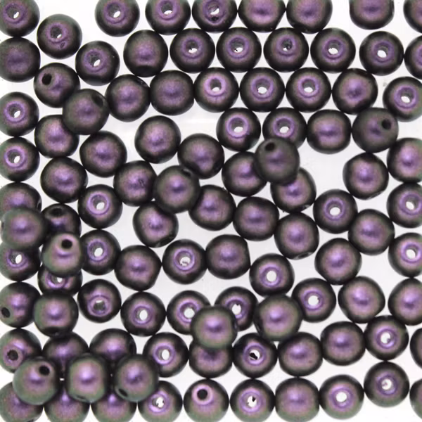 Polychrome Black Currant Runda/Druks 3mm 100st