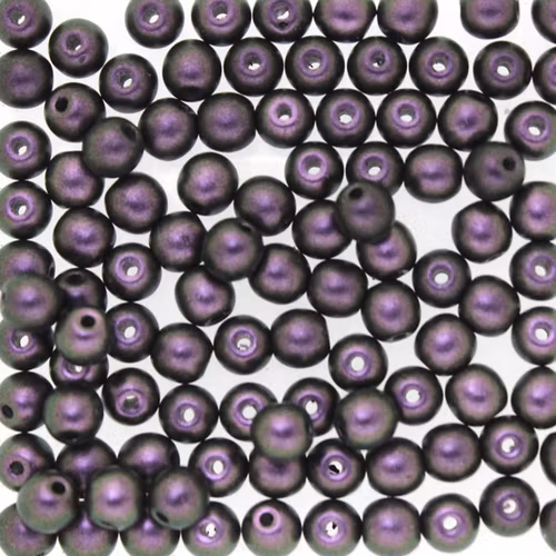 Polychrome Black Currant Runda/Druks 3mm 100st