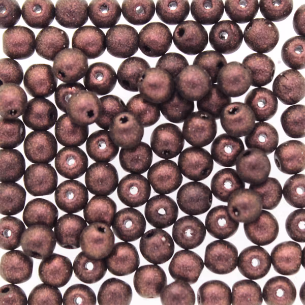 Polychrome Rose Runda/Druks 3mm 100st