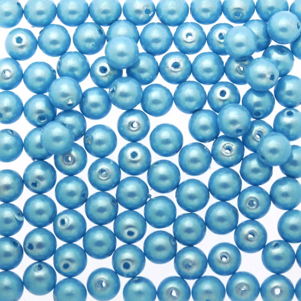 Nile Blue Vaxade Runda/Druks 4mm 100st