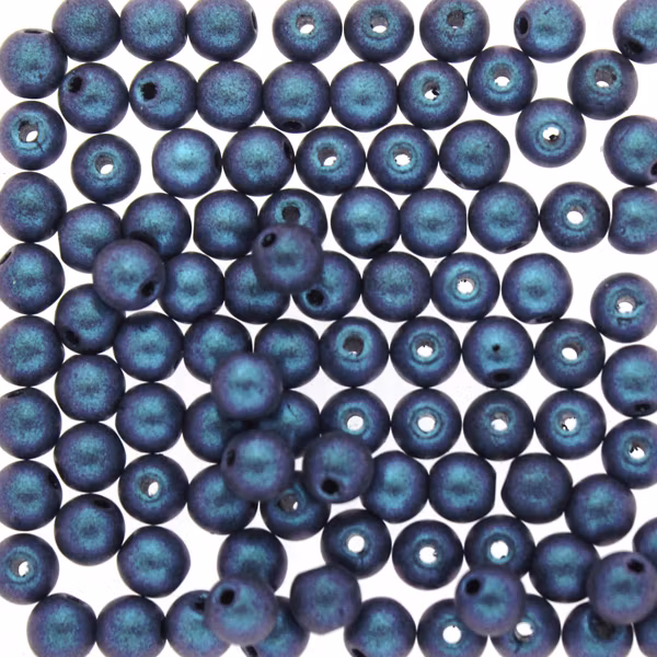 Polychrome Indigo Orchid Runda/Druks 4mm 100st