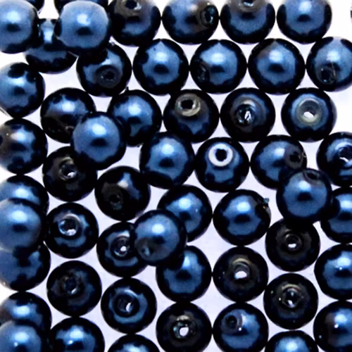 Midnight Blue Vaxade Runda/Druks 6mm 50st