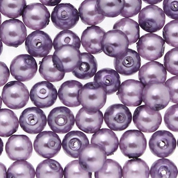 Crystal Pearl Lilac Vaxade Runda/Druks 6mm 50st