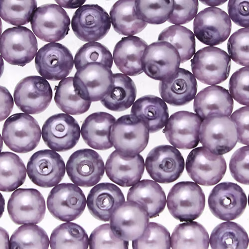 Crystal Pearl Lilac Vaxade Runda/Druks 6mm 50st
