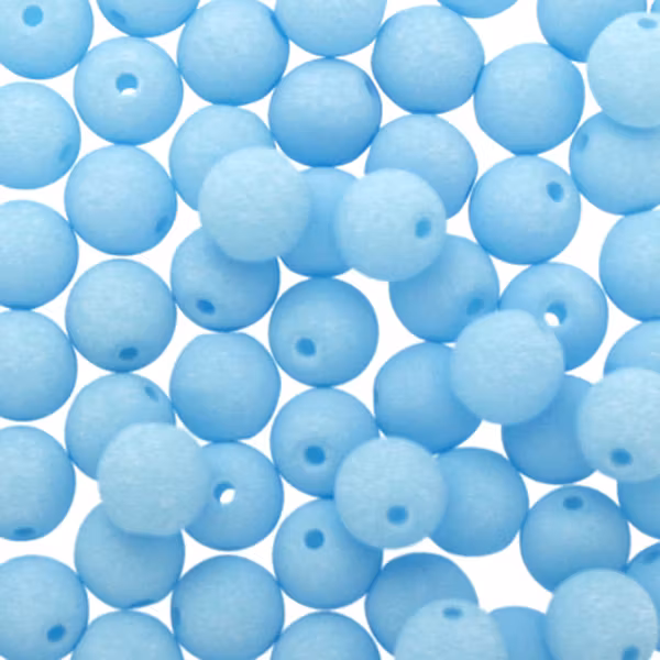Bondeli Sky Blue Runda/Druks 6mm 50st