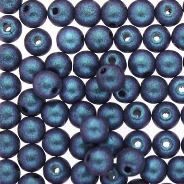 Polychrome Indigo Orchid Runda/Druks 6mm 50st