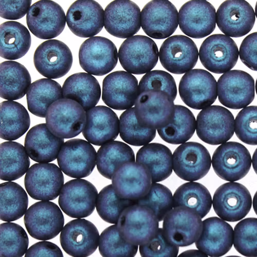 Polychrome Indigo Orchid Runda/Druks 6mm 50st