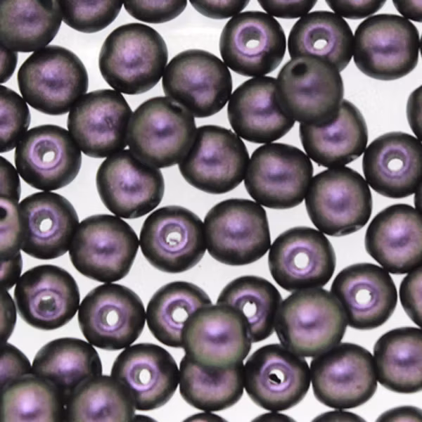 Polychrome Black Currant Runda/Druks 6mm 50st