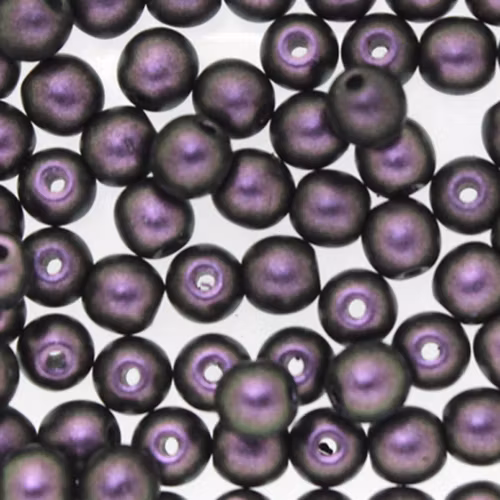 Polychrome Black Currant Runda/Druks 6mm 50st